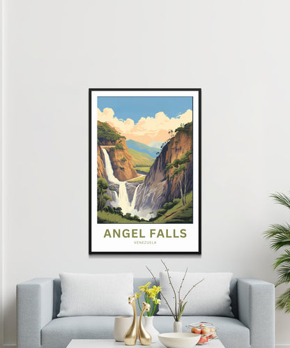 Angel Falls Travel Poster