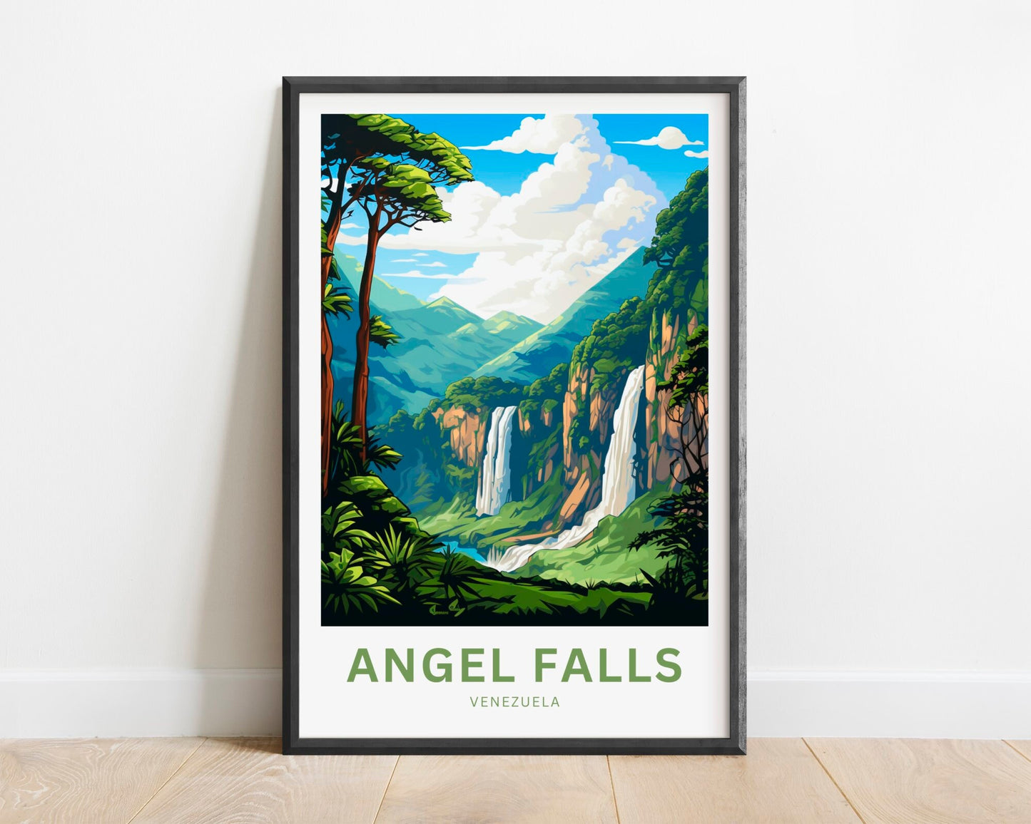 Angel Falls Travel Poster