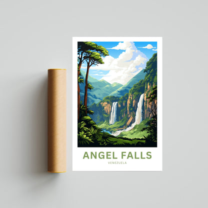 Angel Falls Travel Poster