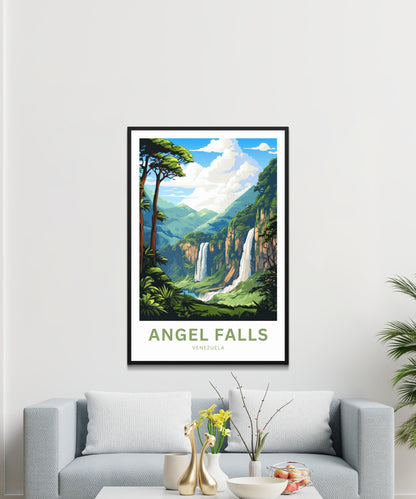 Angel Falls Travel Poster