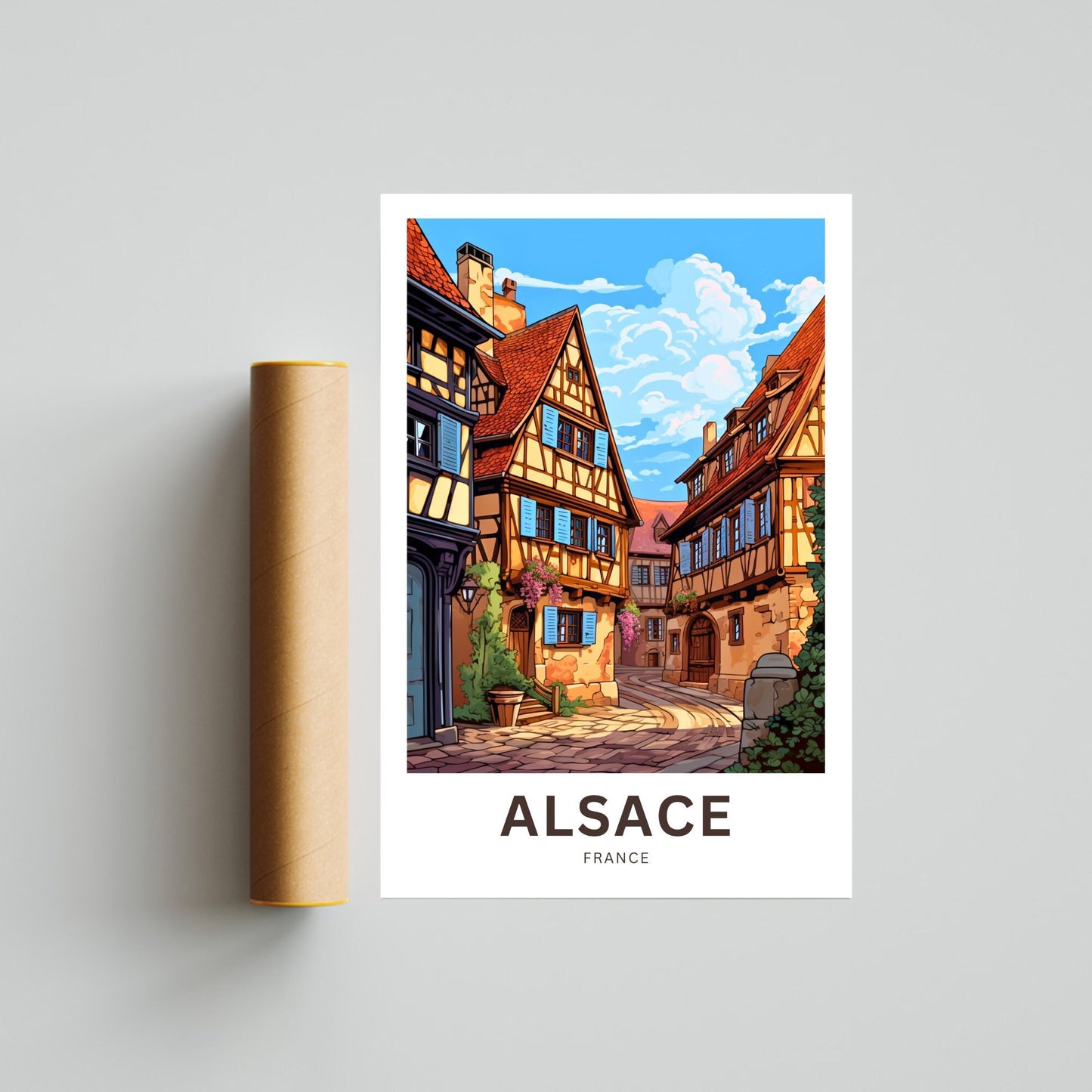 Alsace Travel Poster