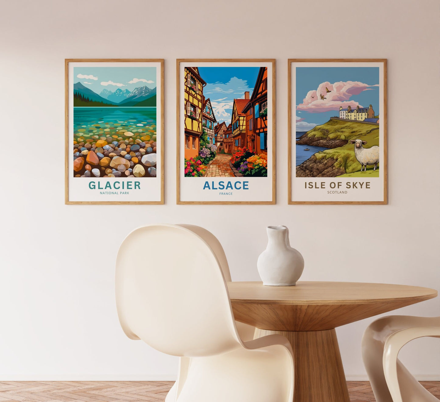 Alsace Travel Poster - Flower-Filled Streets