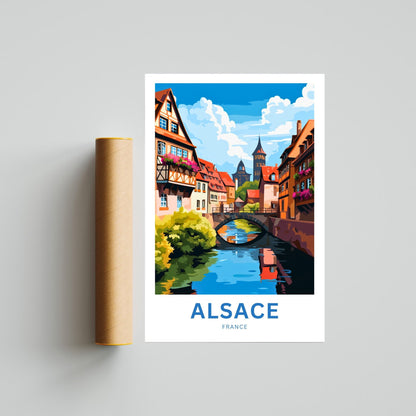 Alsace Travel Poster - River Views