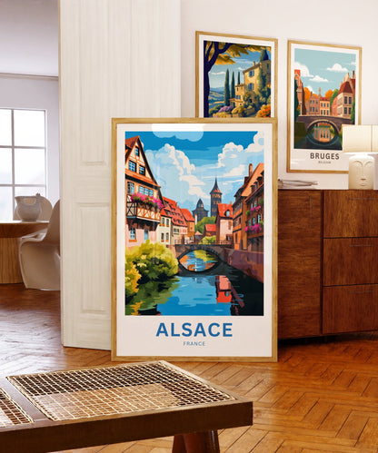 Alsace Travel Poster - River Views