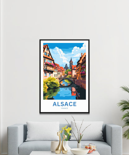 Alsace Travel Poster - River Views