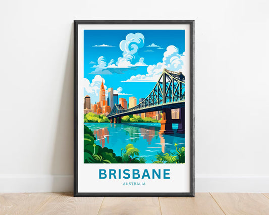 Brisbane Travel Poster