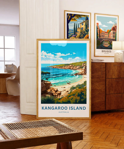 Kangaroo Island Travel Poster