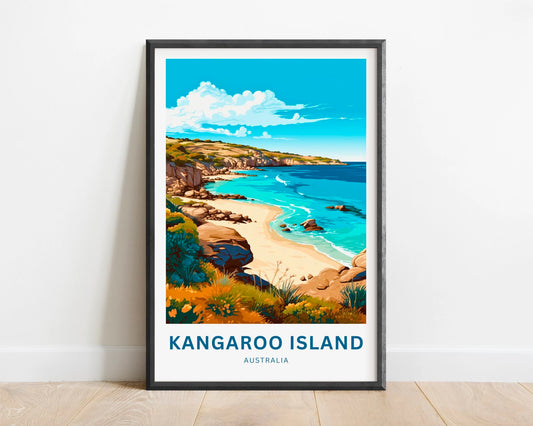 Kangaroo Island Travel Poster