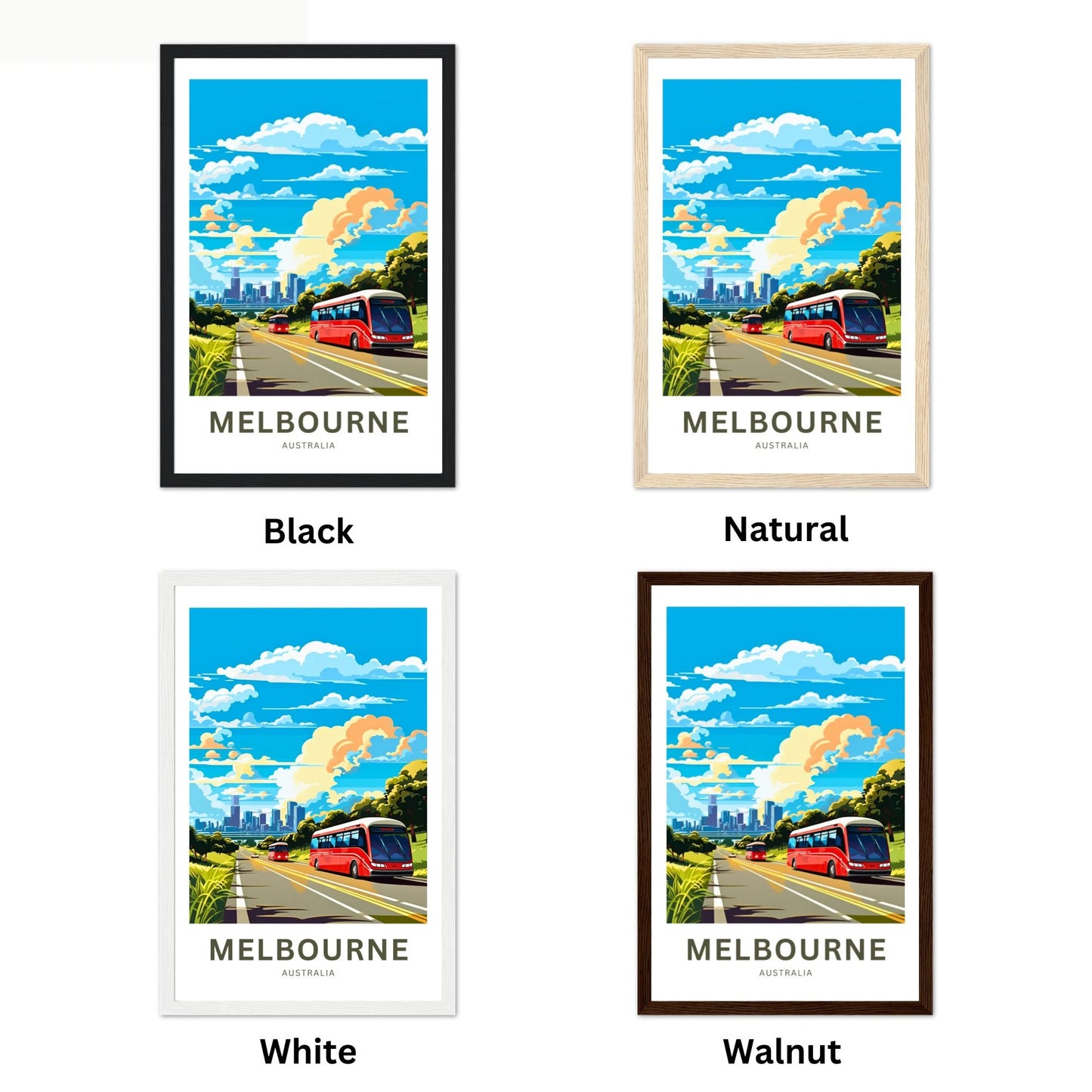 Melbourne Travel Poster