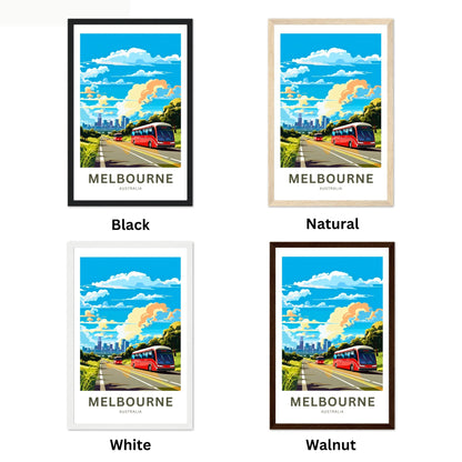 Melbourne Travel Poster