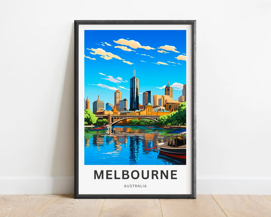 Melbourne Travel Poster