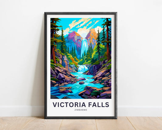 Victoria Falls Travel Poster