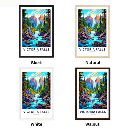 Victoria Falls Travel Poster