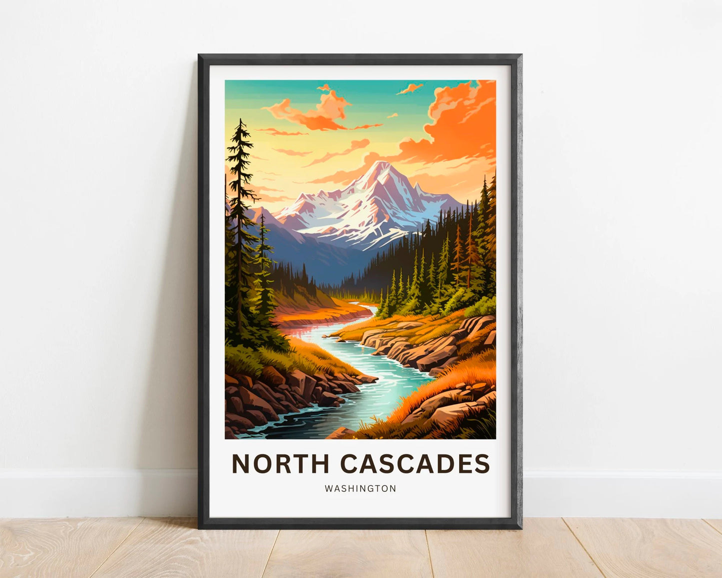 North Cascades Travel Poster