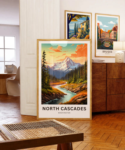 North Cascades Travel Poster