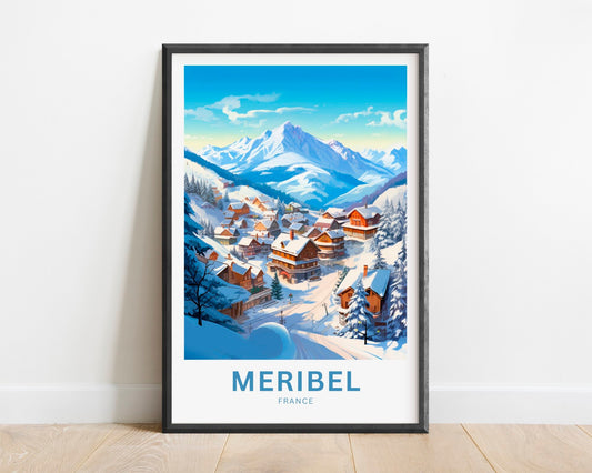 Meribel Travel Poster