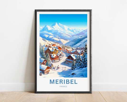 Meribel Travel Poster