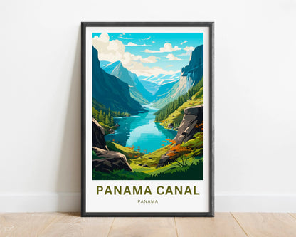 Panama Canal Travel Poster