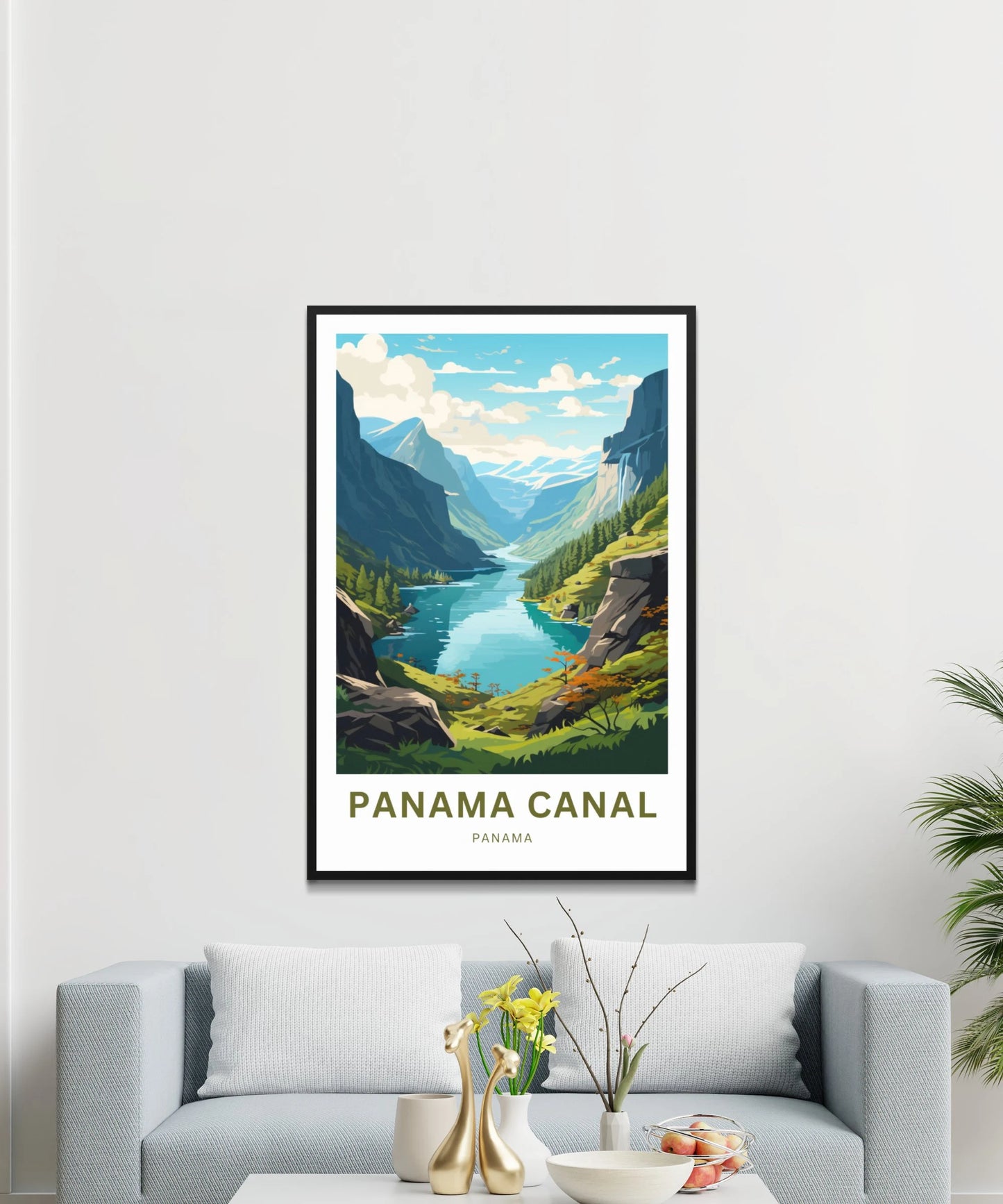 Panama Canal Travel Poster