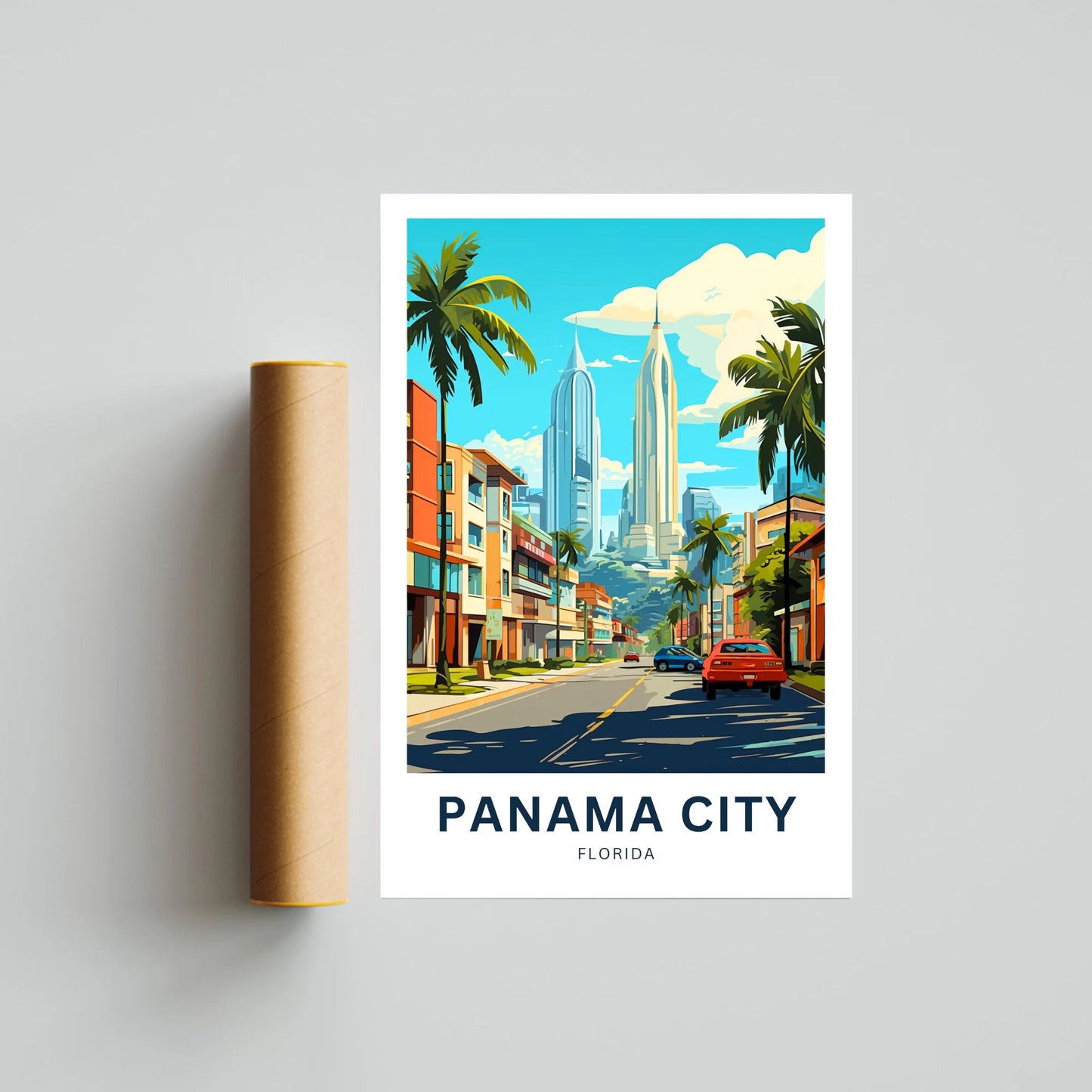 Panama City Travel Poster