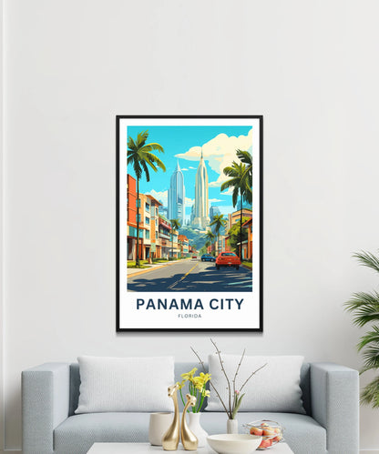 Panama City Travel Poster