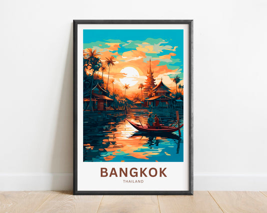 Bangkok Travel Poster