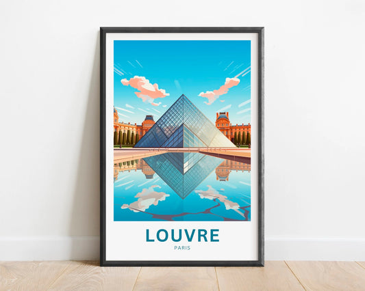 Louvre Travel Poster