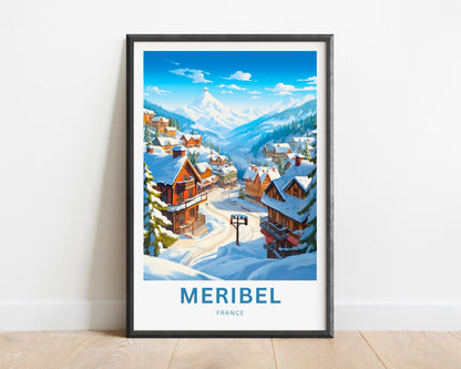 Meribel Travel Poster