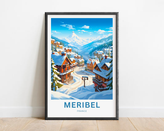 Meribel Travel Poster