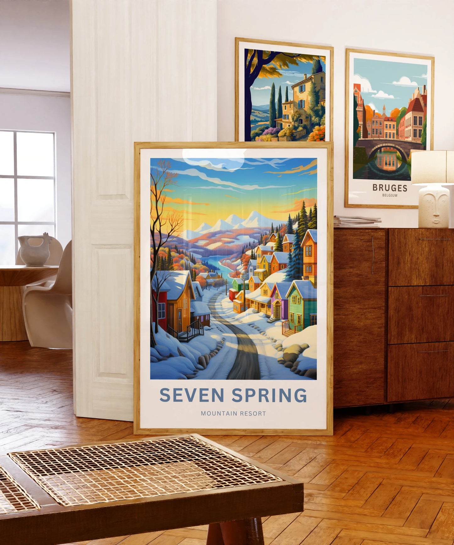 Seven Spring Travel Poster