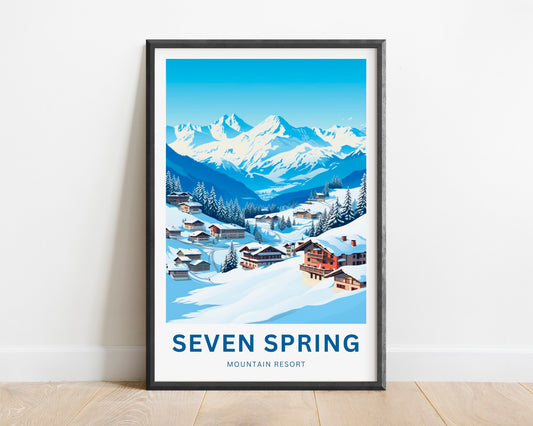 Seven Spring Travel Poster