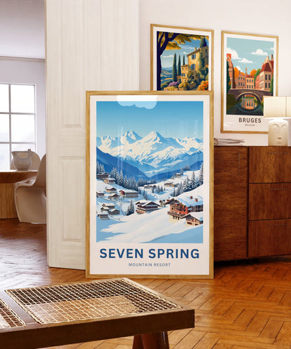 Seven Spring Travel Poster