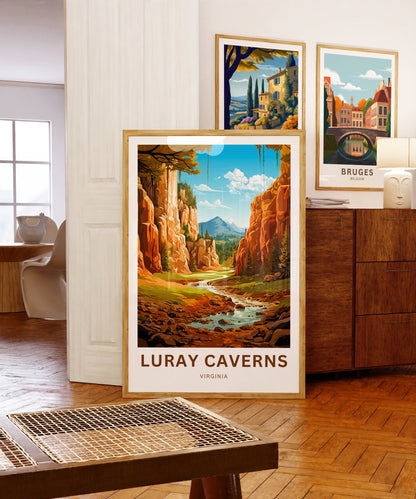 Luray Caverns Travel Poster