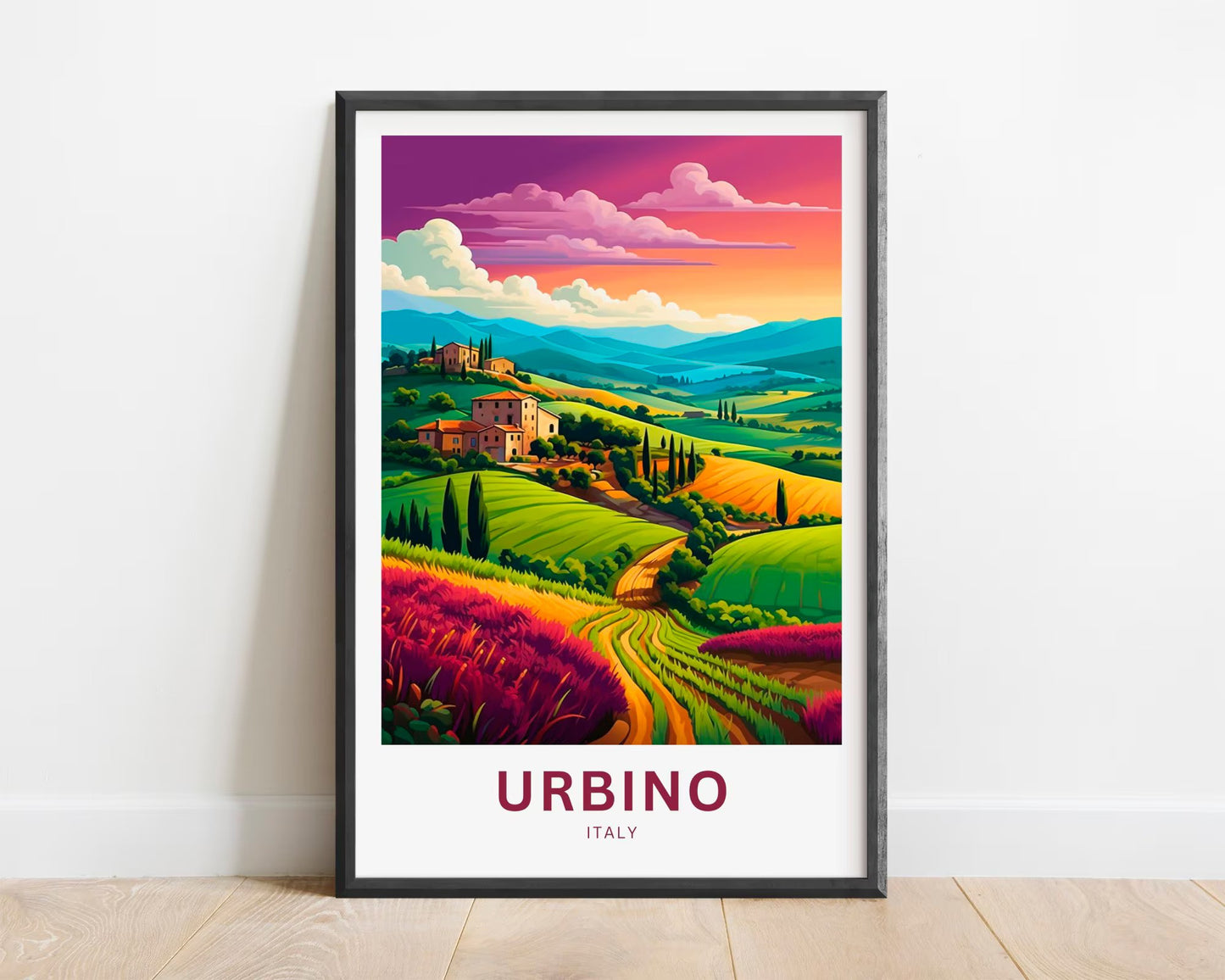 Urbino Travel Poster