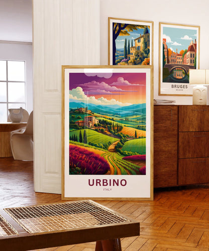 Urbino Travel Poster