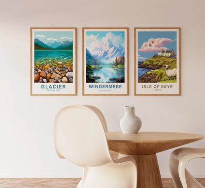 Windermere Lake Travel Poster