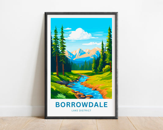 Borrowdale Lake Travel Poster
