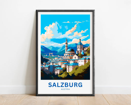 Salzburg Travel Poster