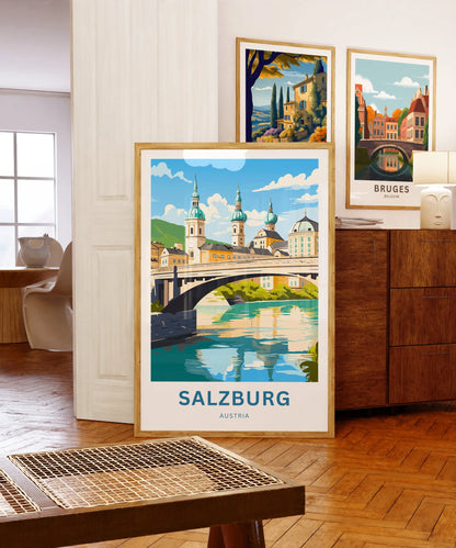 Salzburg Travel Poster