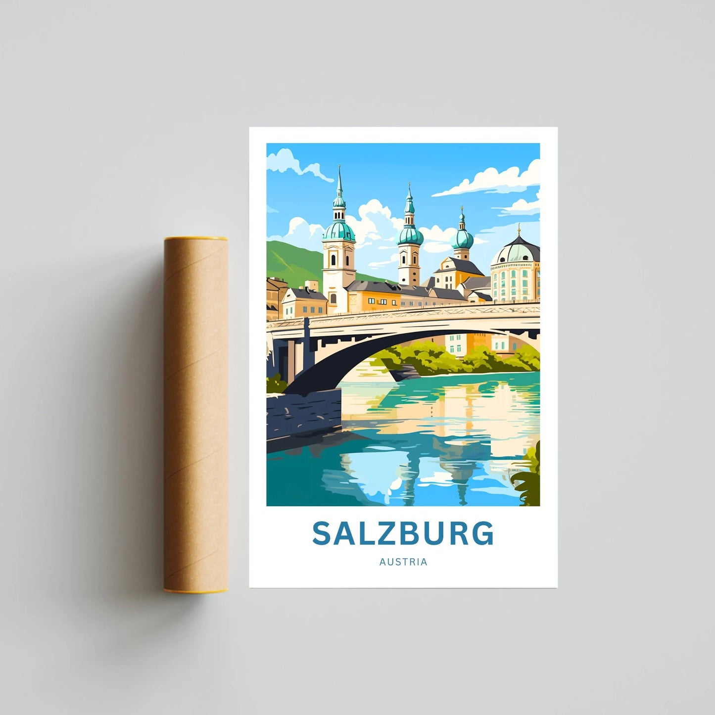 Salzburg Travel Poster