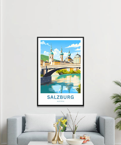 Salzburg Travel Poster