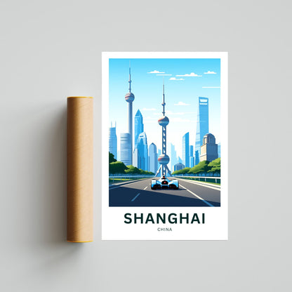 Shanghai Travel Poster