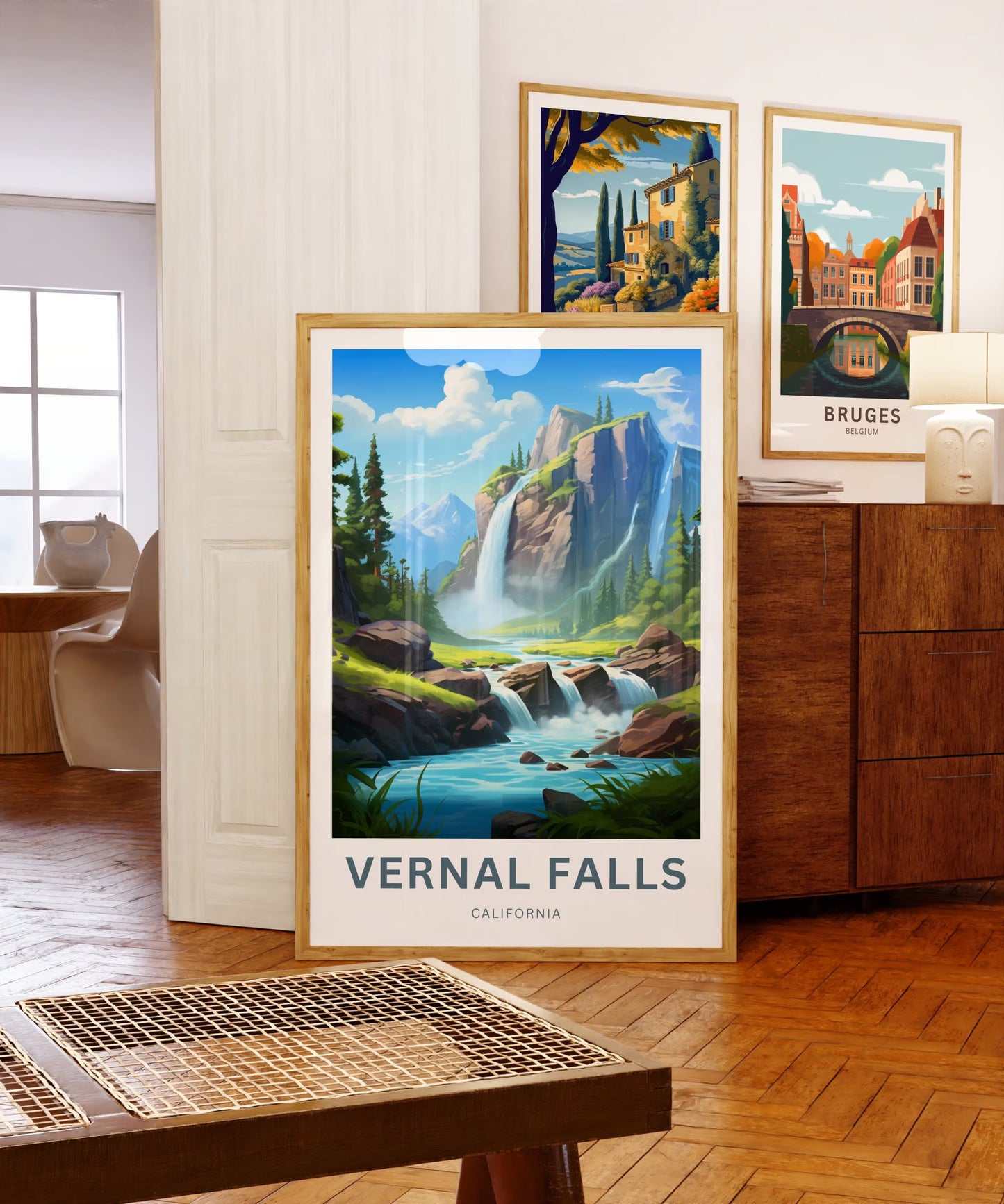 Vernal Falls Travel Poster