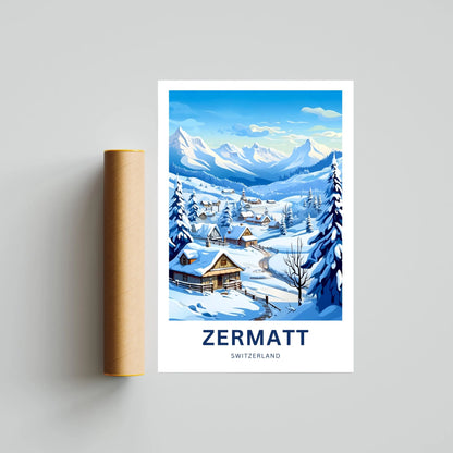 Zermatt Travel Poster