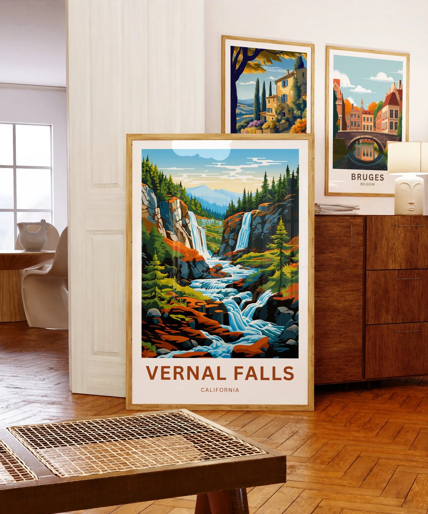 Vernal Falls Travel Poster