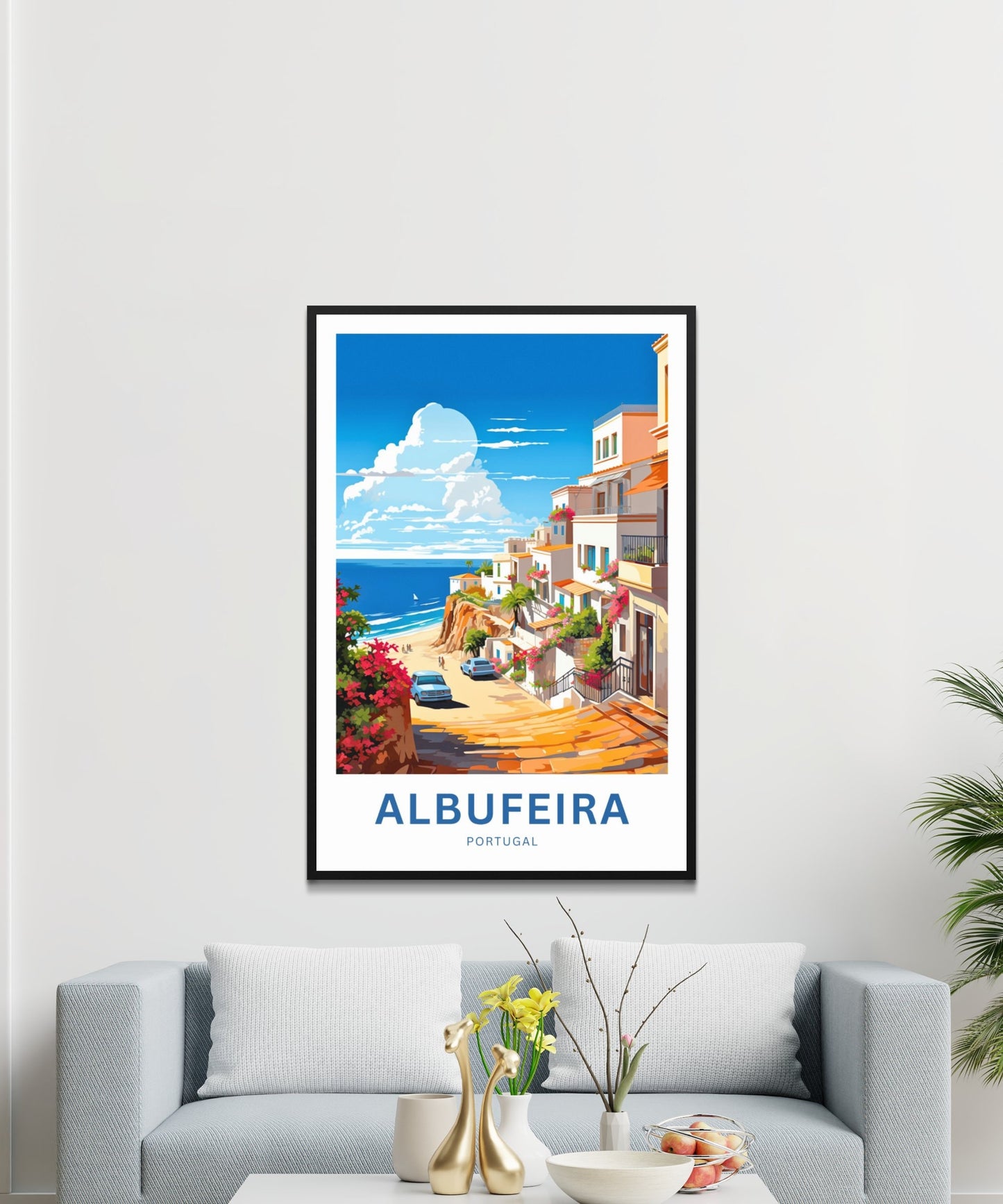 Albufeira Travel Poster - Old Town