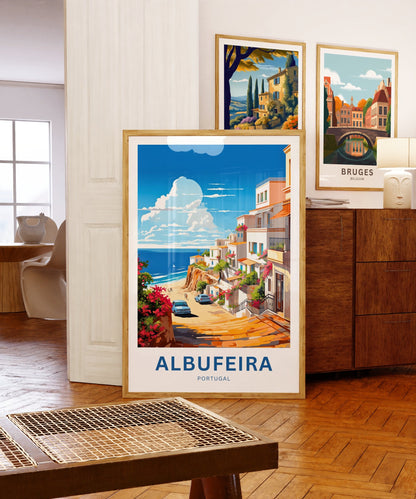 Albufeira Travel Poster - Old Town