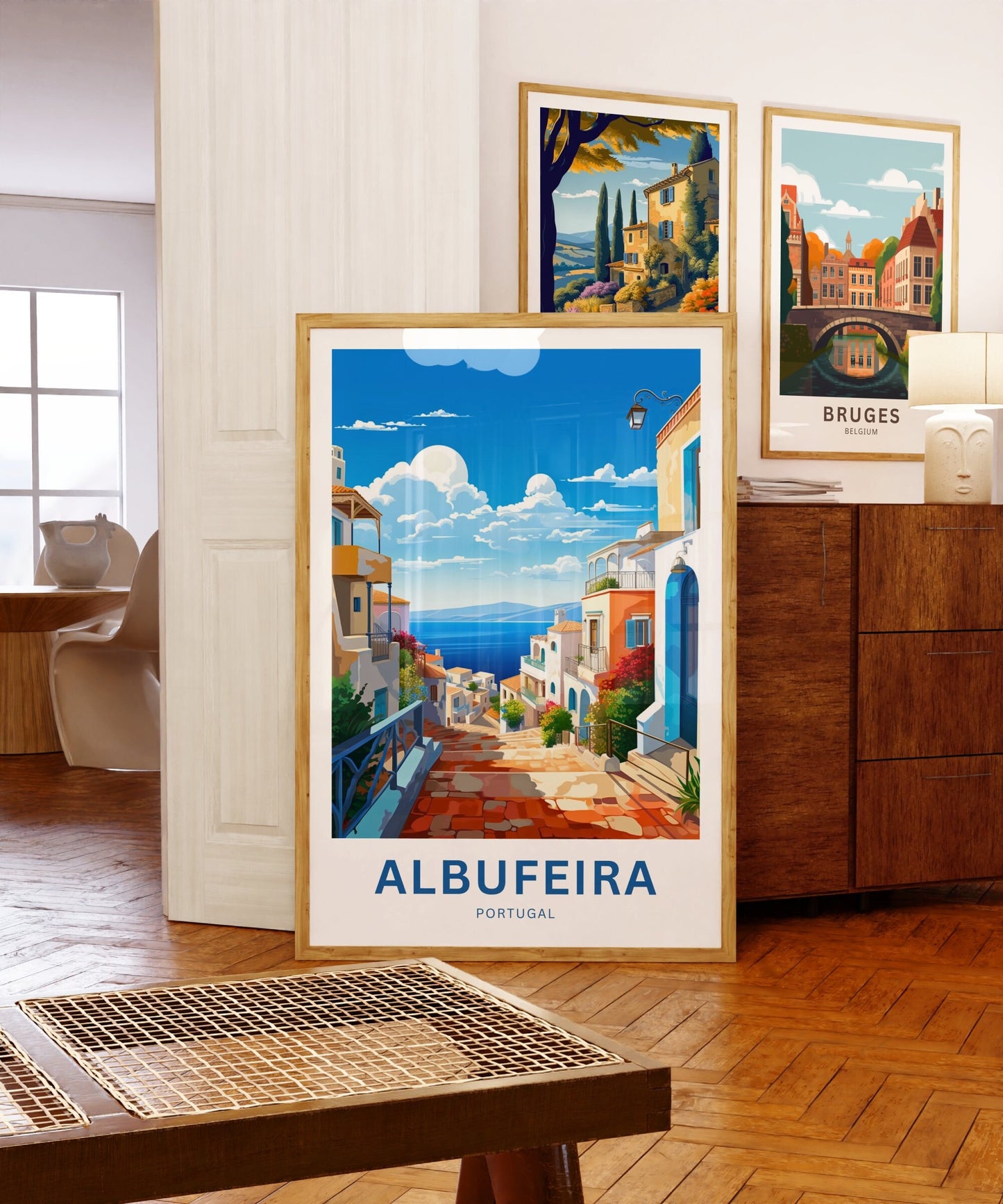 Albufeira Travel Poster - Historic Old Town