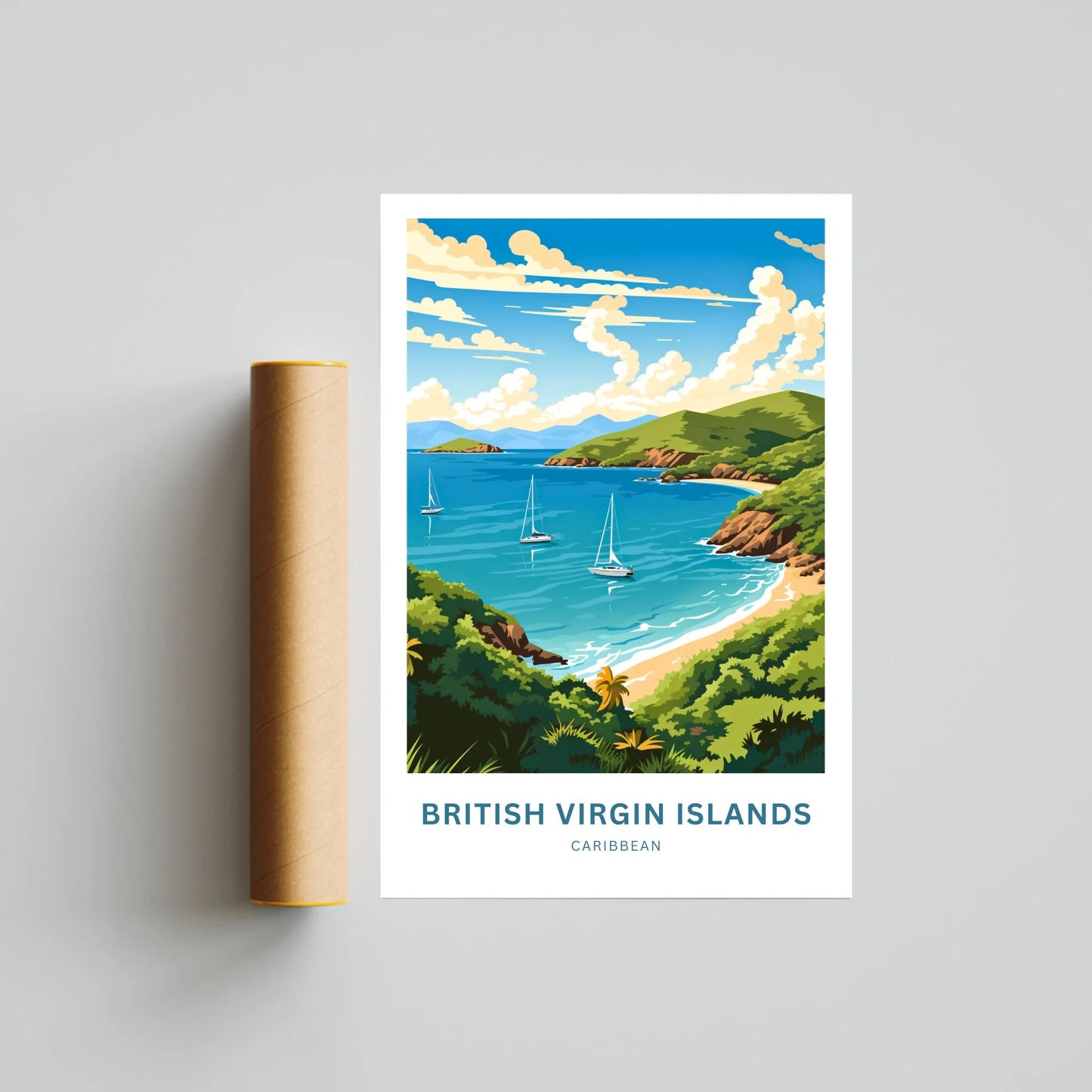 British Virgin Islands Travel Poster