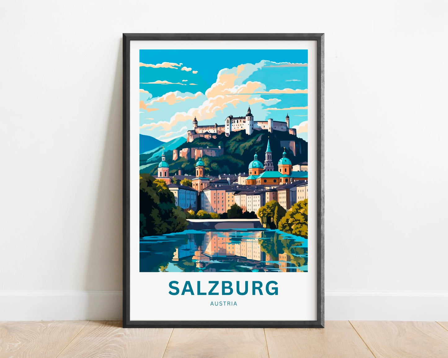 Salzburg Travel Poster